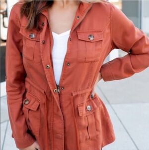 Black Label C’est Toi Rust Women's Terracotta Utility Jacket Size Small